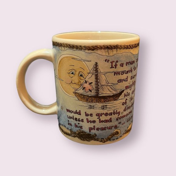 Teddybears with Sailboat and Moon Coffee Cup | 1999 The Boyds Collection - Picture 6 of 8